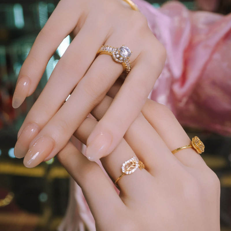 NHẪN VÀNG 610 - 416 - MẪU 8