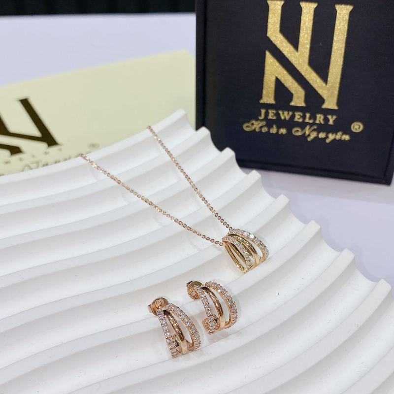 BÔNG TAI VÀNG ITALY 750 MẪU 6