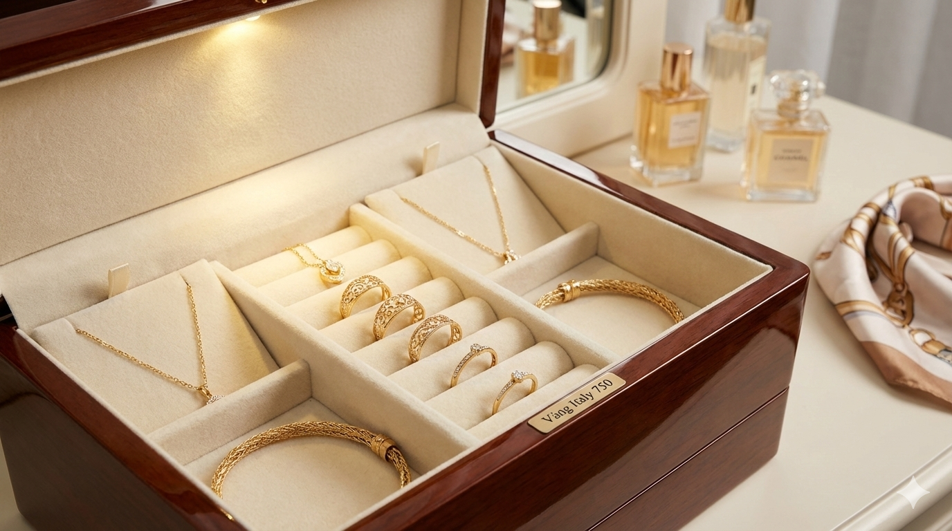 hộp đựng Vàng Italy 750